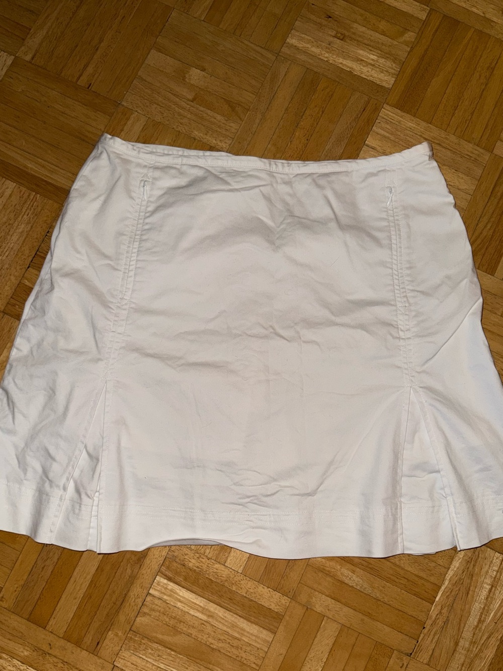 Nike Golf White Pleated Cotton Skort